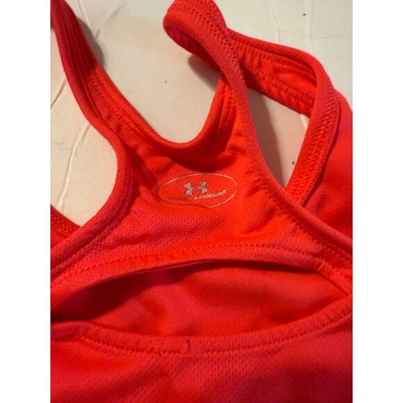Under Armor Halter Top Tank Bra Athletic Pink Exercise Running Girls Youth XL - Picture 4 of 5